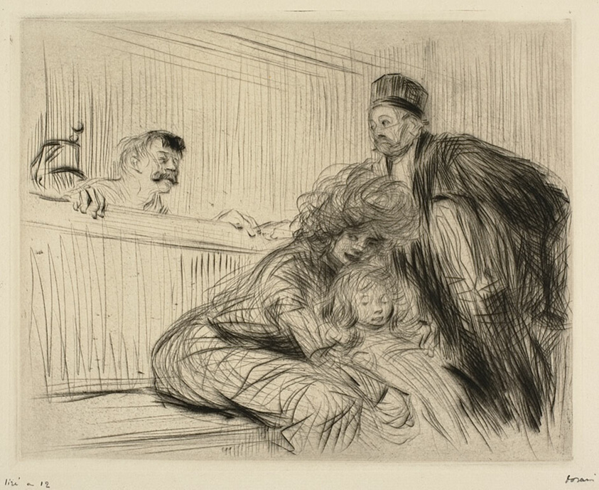 The Lawyer Talking to the Prisoner, First Plate