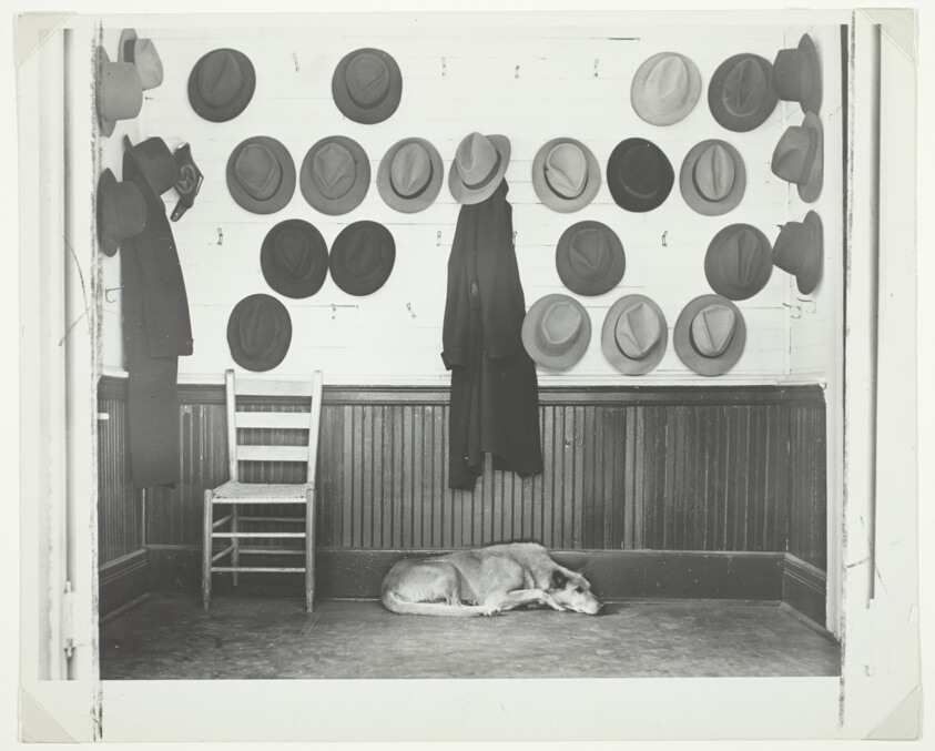 Vestibule of Baptist Church During Sunday Services, Hats Belonging to Steel and Cotton Mill Workers, Gadsden, Alabama
