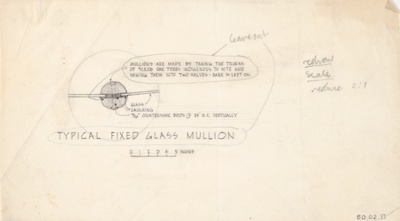 Gene and Nancy Bavinger House, Typical Fixed Glass Mullions, Norman, Oklahoma, Detail Drawings