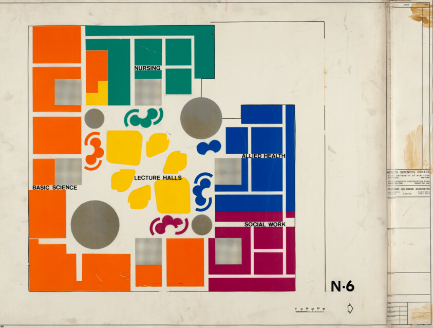 Health Sciences Center, Stony Brook, New York, N-6 Level Plan