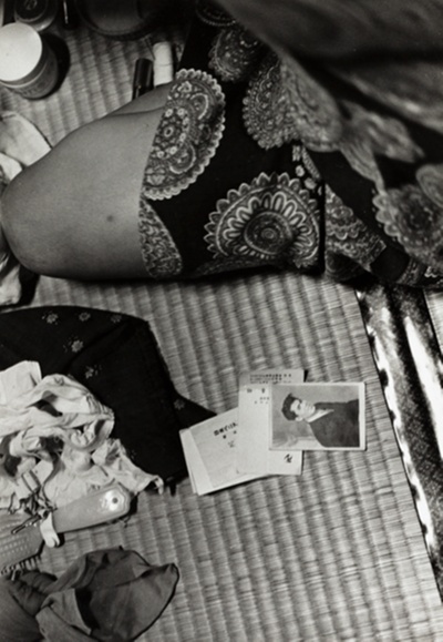 A regular Customer's Photo and Business Card, from the series "Women who saved Okinawa"