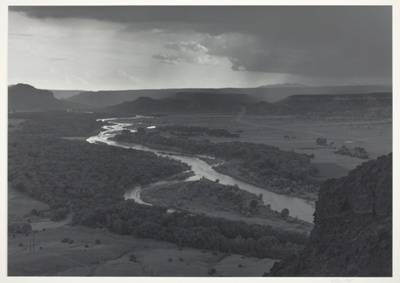 Rio Grande River from Black Mesa, San Ildefonso Pueblo, New Mexico