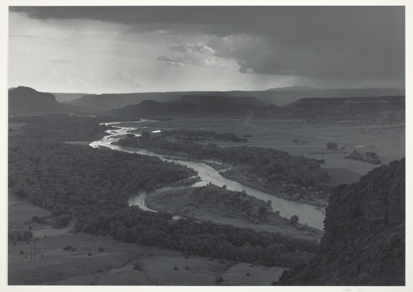 Rio Grande River from Black Mesa, San Ildefonso Pueblo, New Mexico