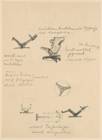 Chair Studies, Lounge Chair, Sketch