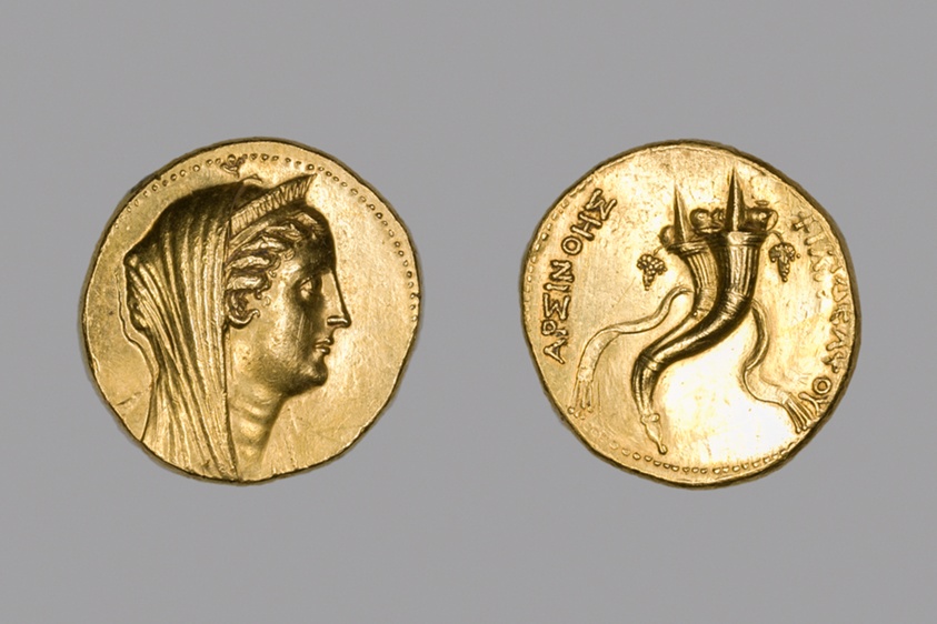 Octadrachm (Coin) Portraying Queen Arsinoe II