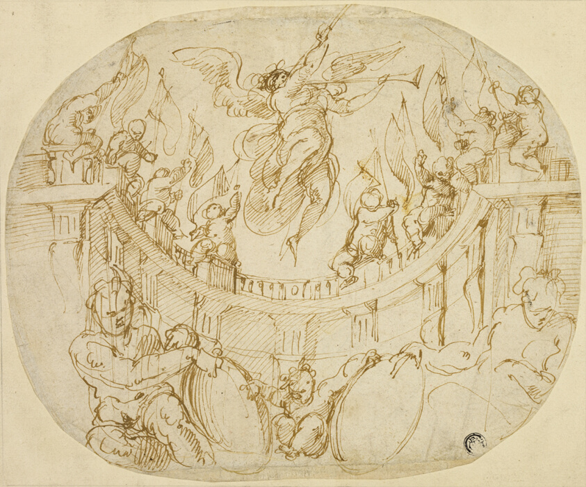 Study for Allegory of Two Quartieri of Florence