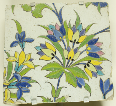 Tile with Floral Motifs