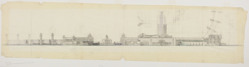 Century of Progress Exposition, Early Studies, Elevation Study