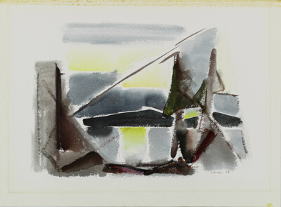 Landscape with Bridge, Perspective