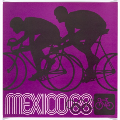 Mexico City 1968 Olympics Cycling Poster