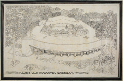 Soldiers' Club, Toowoomba, Australia, Perspective