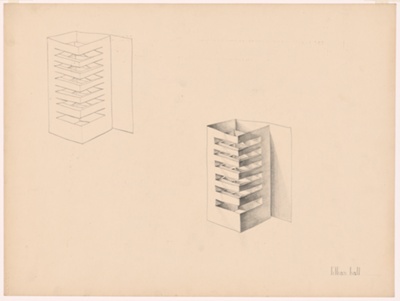 Drawing of Paper Sculpture