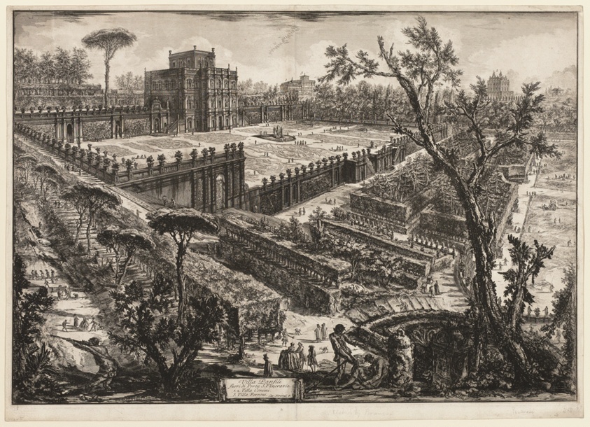 Villa Pamphili outside Porta S. Pancrazio, from Views of Rome