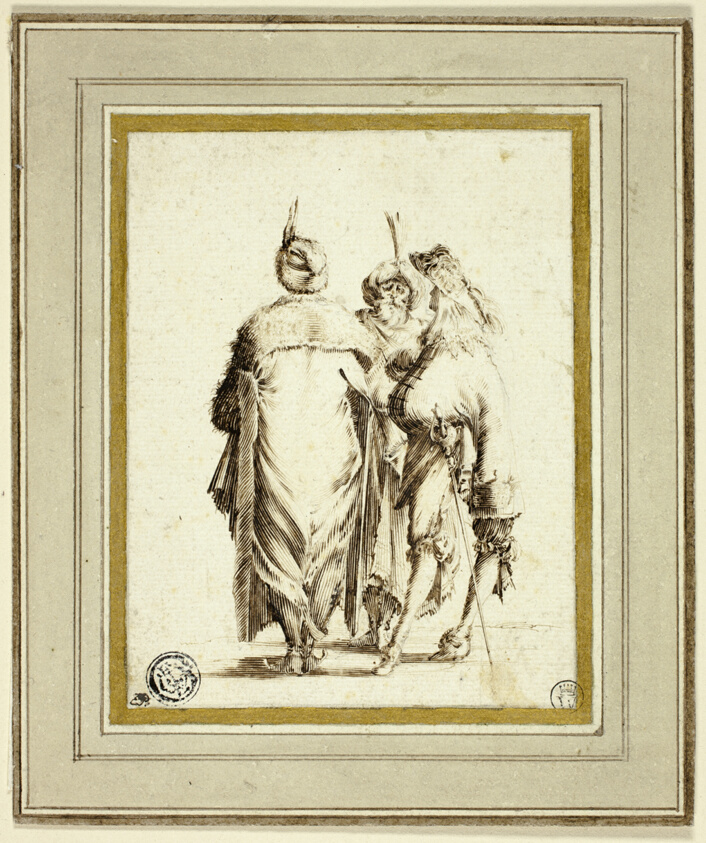 European Courtier and Two Turks, Conversing