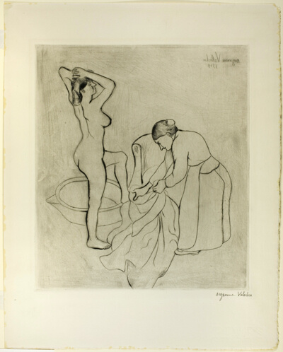 Woman with Large Breasts and Old Woman