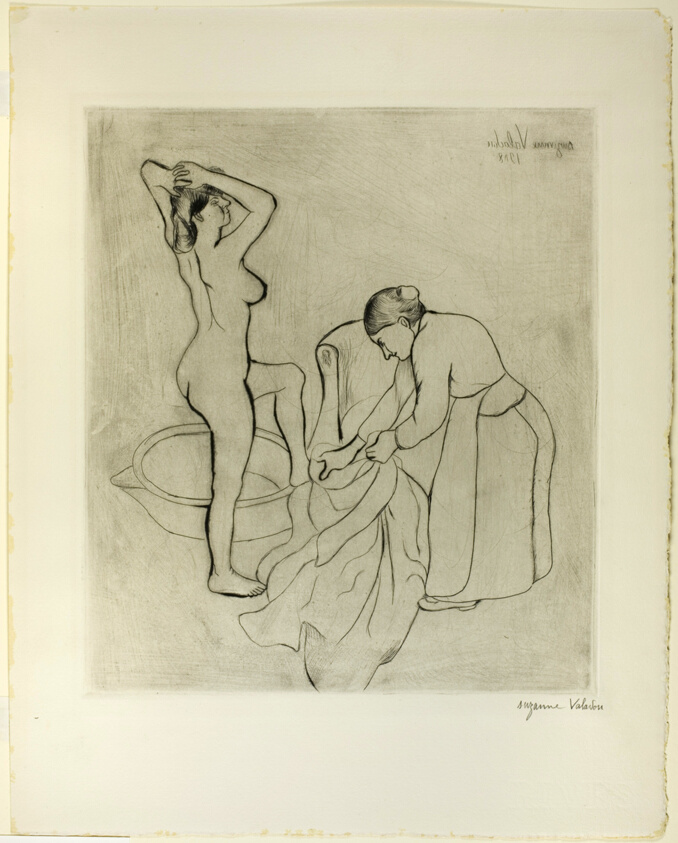 Woman with Large Breasts and Old Woman