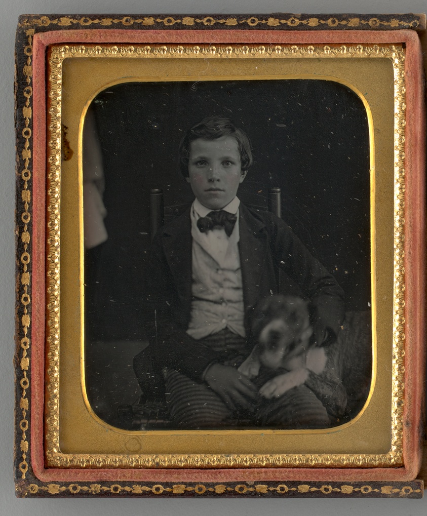 Untitled (Portrait of a Seated Boy with a Dog)