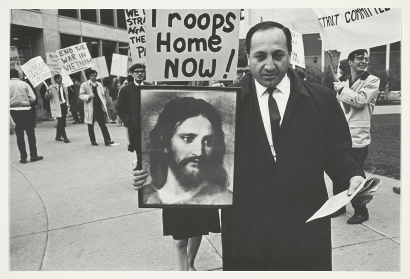 Protester at an Anti-War Rally