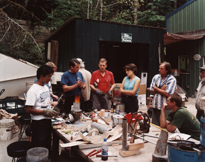 A Rocket Stove Development Workshop, Aprovecho Research Center, Cottage Grove, Oregon, from the series "Sweet Earth: Experimental Utopias in America"