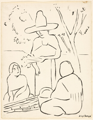 Three Women Beneath a Tree