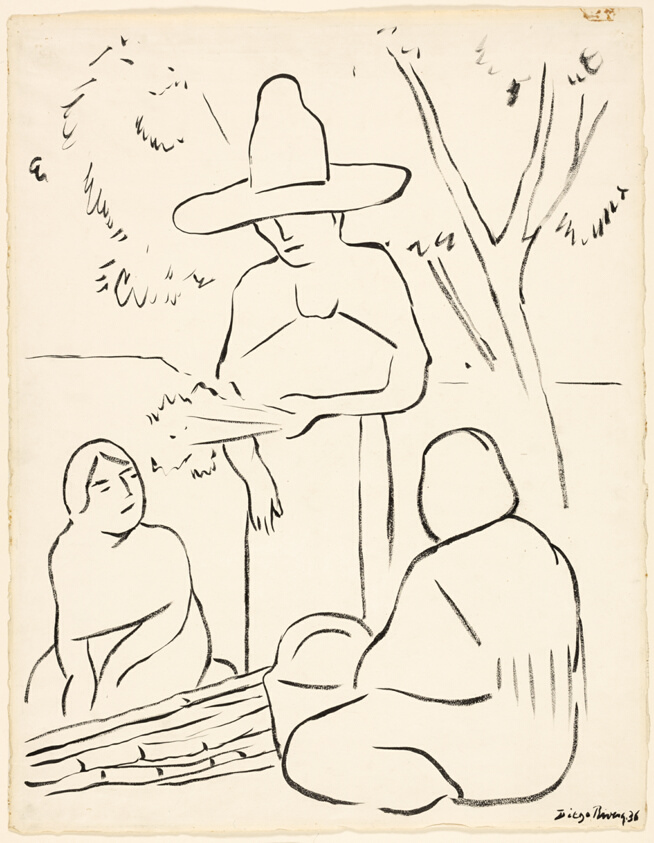 Three Women Beneath a Tree