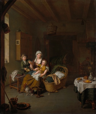 A Mother Feeding her Child (The Happy Mother)