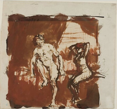 Man and Woman on a Bed