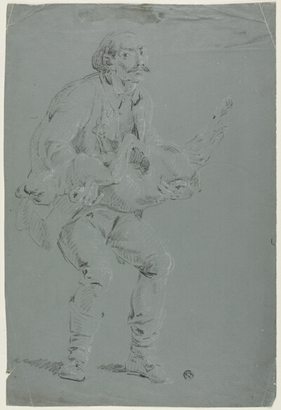 Man Carrying a Dead Dog