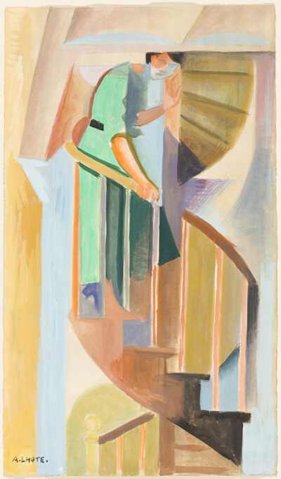 A Woman Descending Stairs