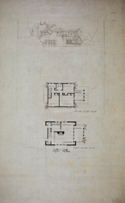 Felton House, Evanston, Illinois, Perspective and Plans