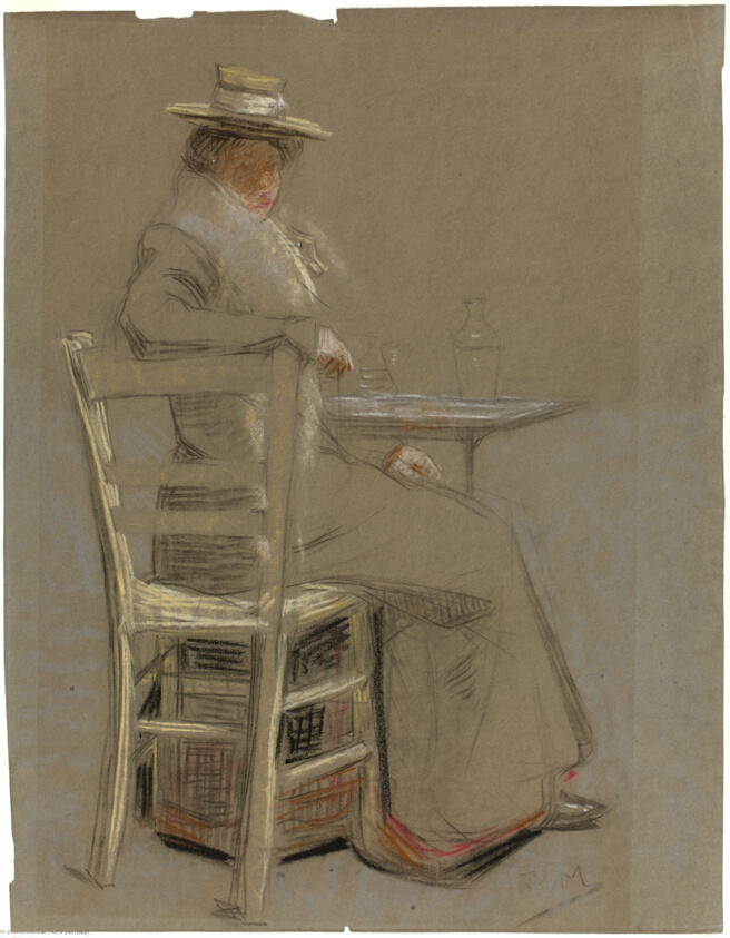 Woman Seated at a Table