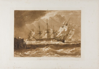 Ships in a Breeze, plate 10 from Liber Studiorum