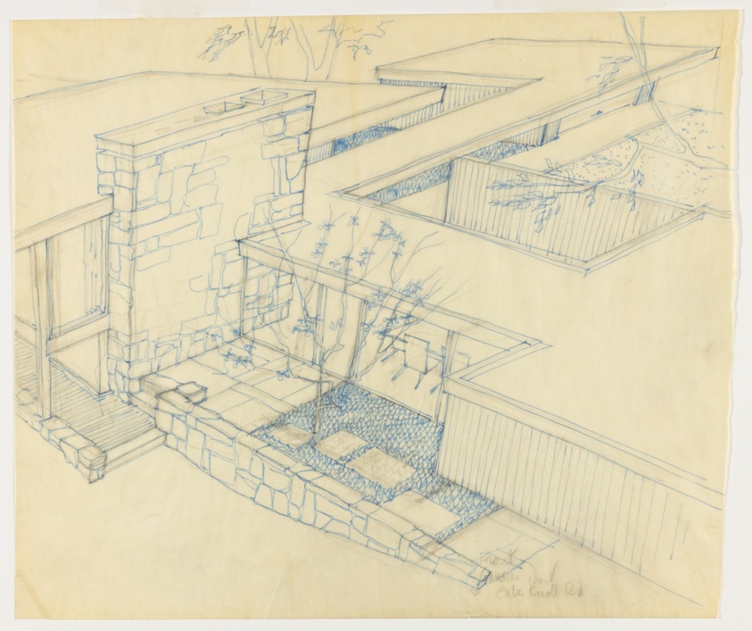 Edward D. Dart House, Barrington, Illinois, Aerial Perspective