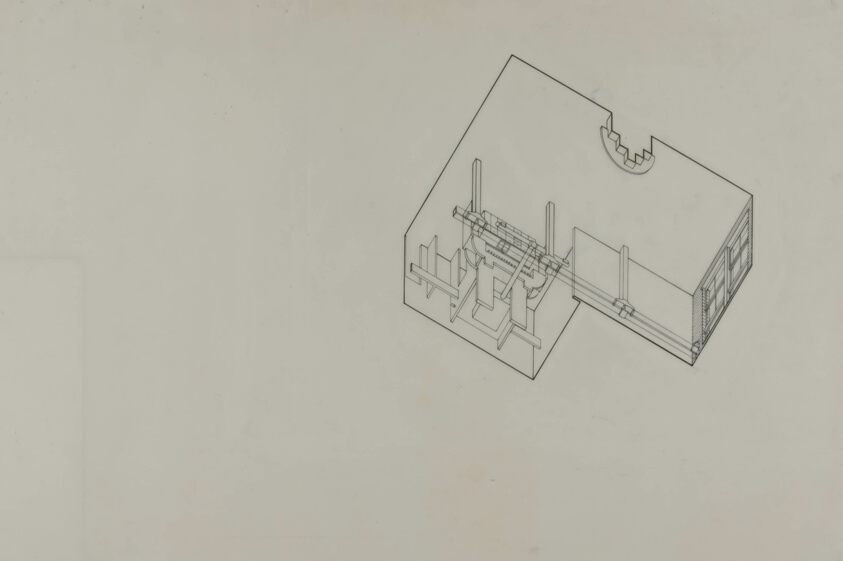 Mergenthaler Linotype Building Renovation, Chicago, Illinois, Interior Axonometric