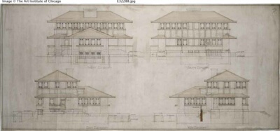 Fritz W. Itte House, Rogers Park, Elevations