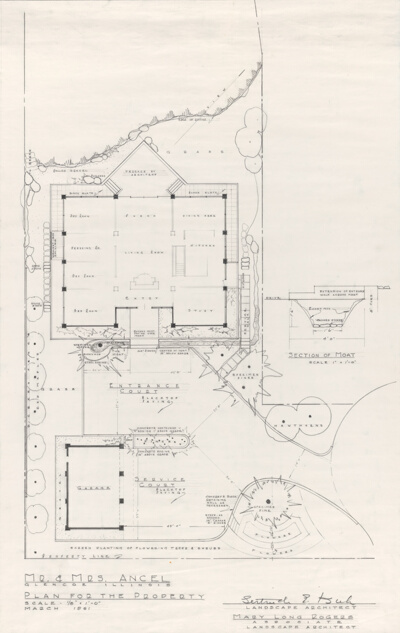 Mr. and Mrs. Ancel House, Glencoe, Illinois, Site Plan