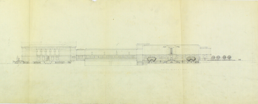 Art Institute of Chicago Competition, South Elevation