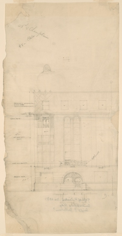 Unidentified Building, Chicago, Illinois, Elevation