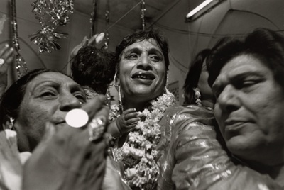 To my left is my Guru Chaman, and to my right is my guru's eunuch brother Dugi, from the series "Myself Mona Ahmed"
