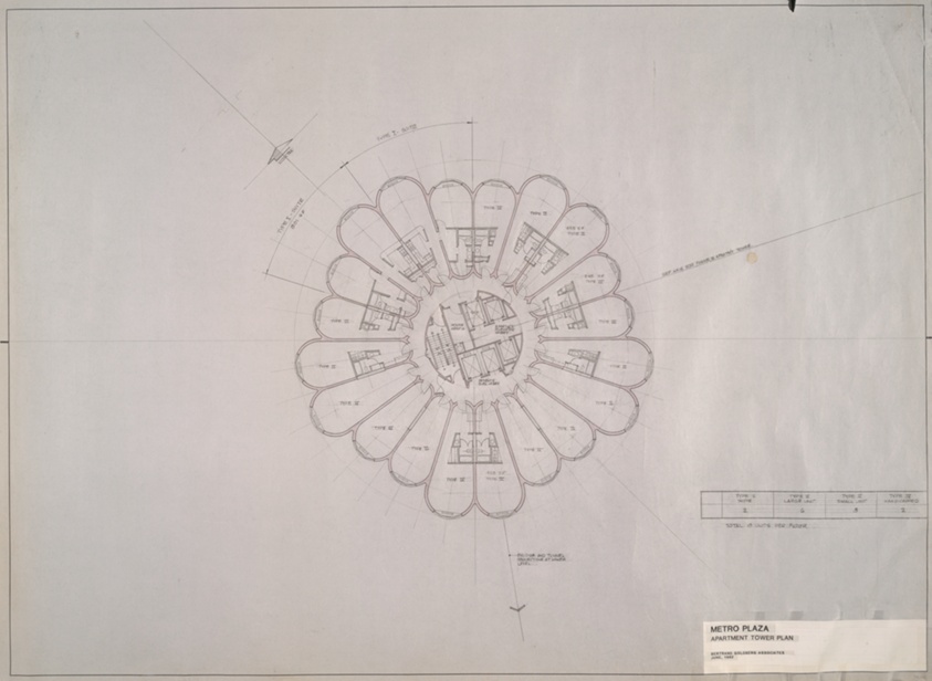 Metro Plaza: Apartment Tower, Typical Floor Plan