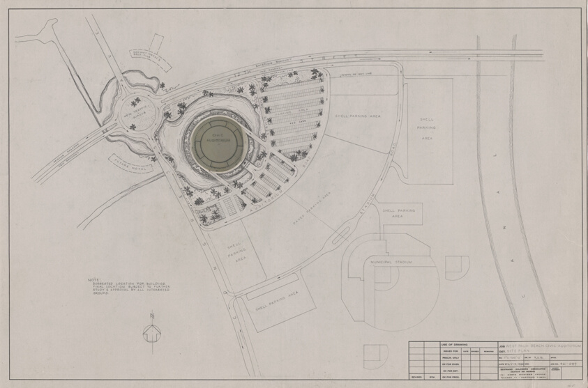 West Palm Beach Civic Auditorium: Site Plan