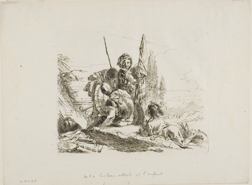 Three Soldiers and a Boy, from Capricci