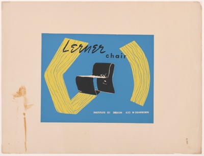 Lerner Chair Print, Student Project, Institute of Design, Chicago, Illinois