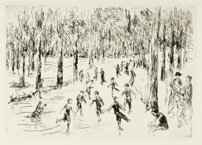 Skaters in the Woods
