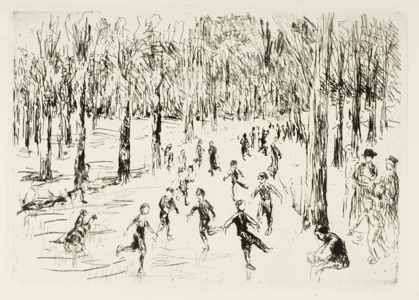 Skaters in the Woods