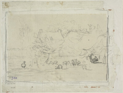 Geese in a Farmyard