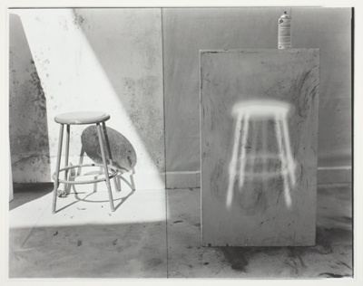 Quick Shift of the Head Leaves Glowing Stool Afterimage Posited on Pedestal