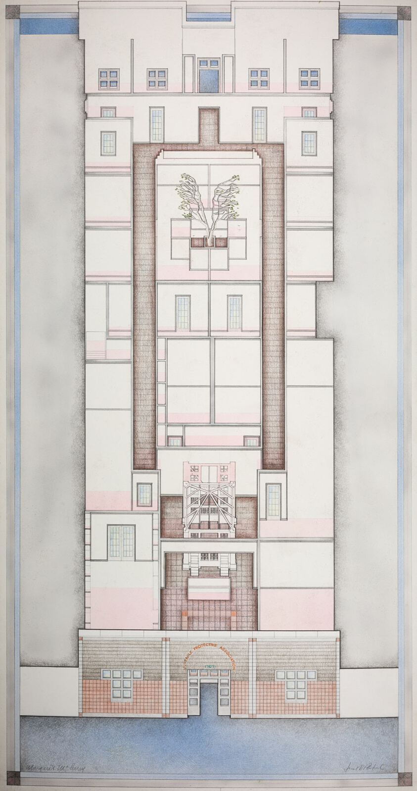 Juvenile Protective Association Building, Chicago, Illinois, Plan