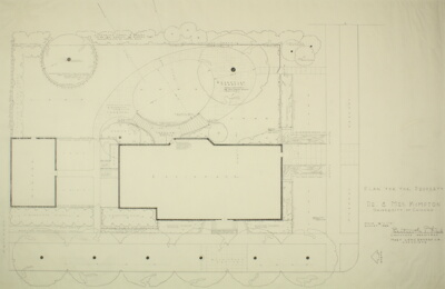 Dr. and Mrs. Kimpton House, Chicago, Illinois, Landscape Plan