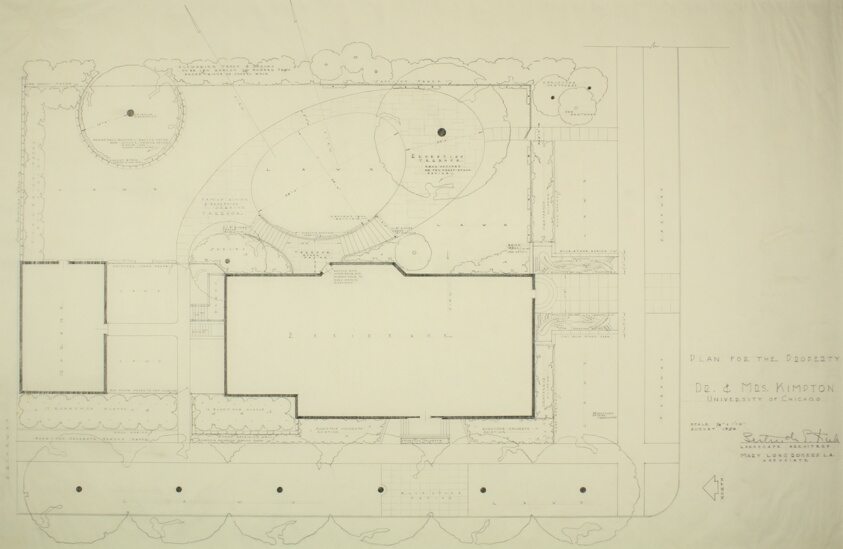 Dr. and Mrs. Kimpton House, Chicago, Illinois, Landscape Plan